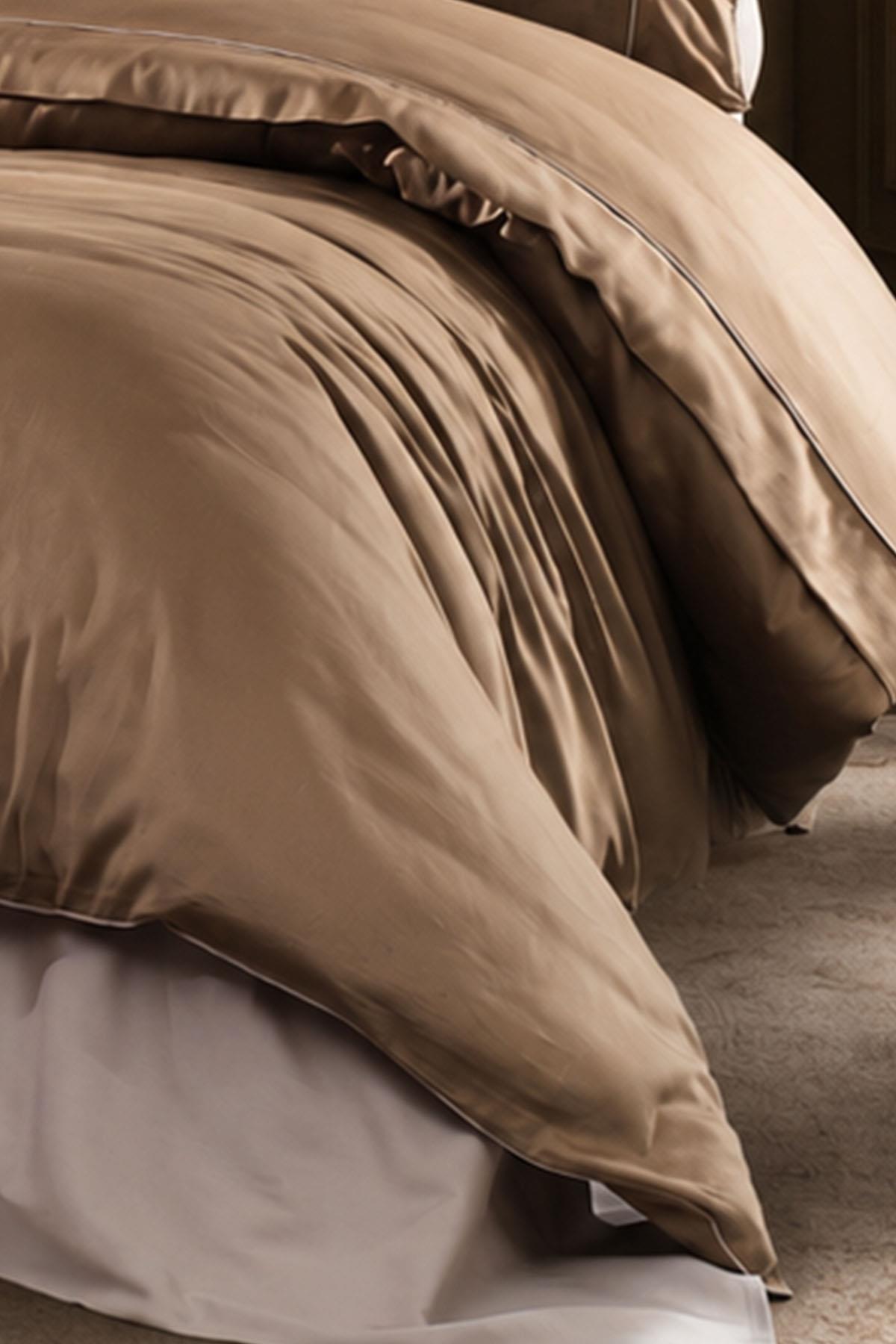 Alix Biyeli Pamuk Saten Super King Size 6 Parça Nevresim Takımı