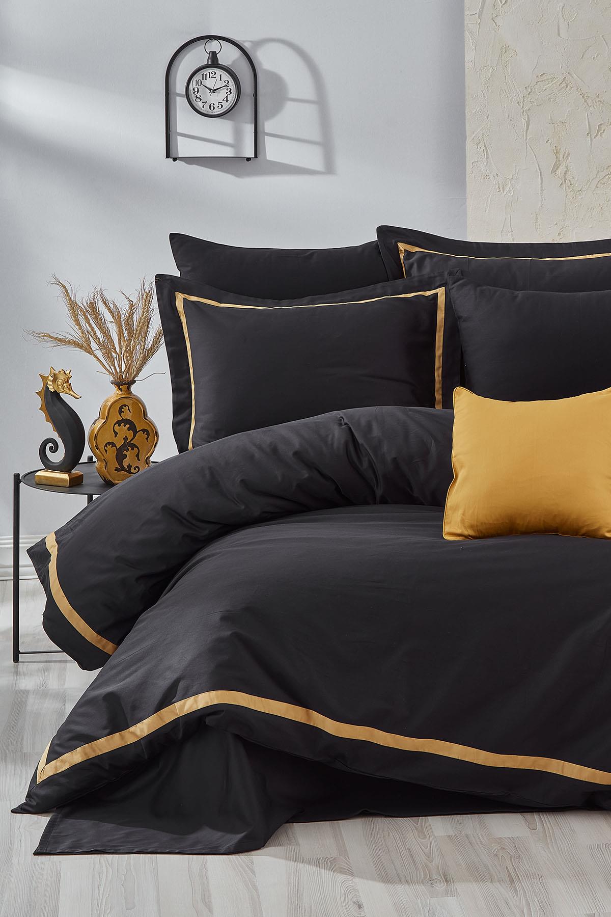 Carisma Biyeli Pamuk Saten King Size 7 Parça Nevresim Takımı