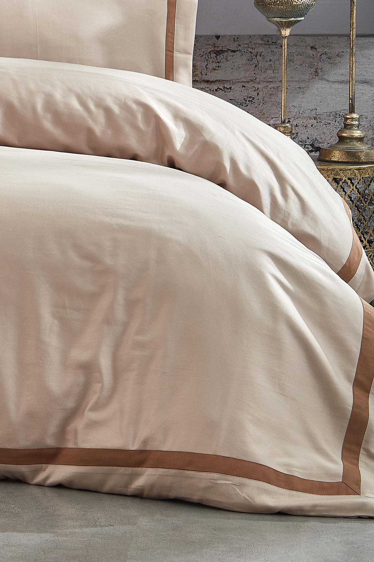 Carisma Biyeli Pamuk Saten King Size 7 Parça Nevresim Takımı
