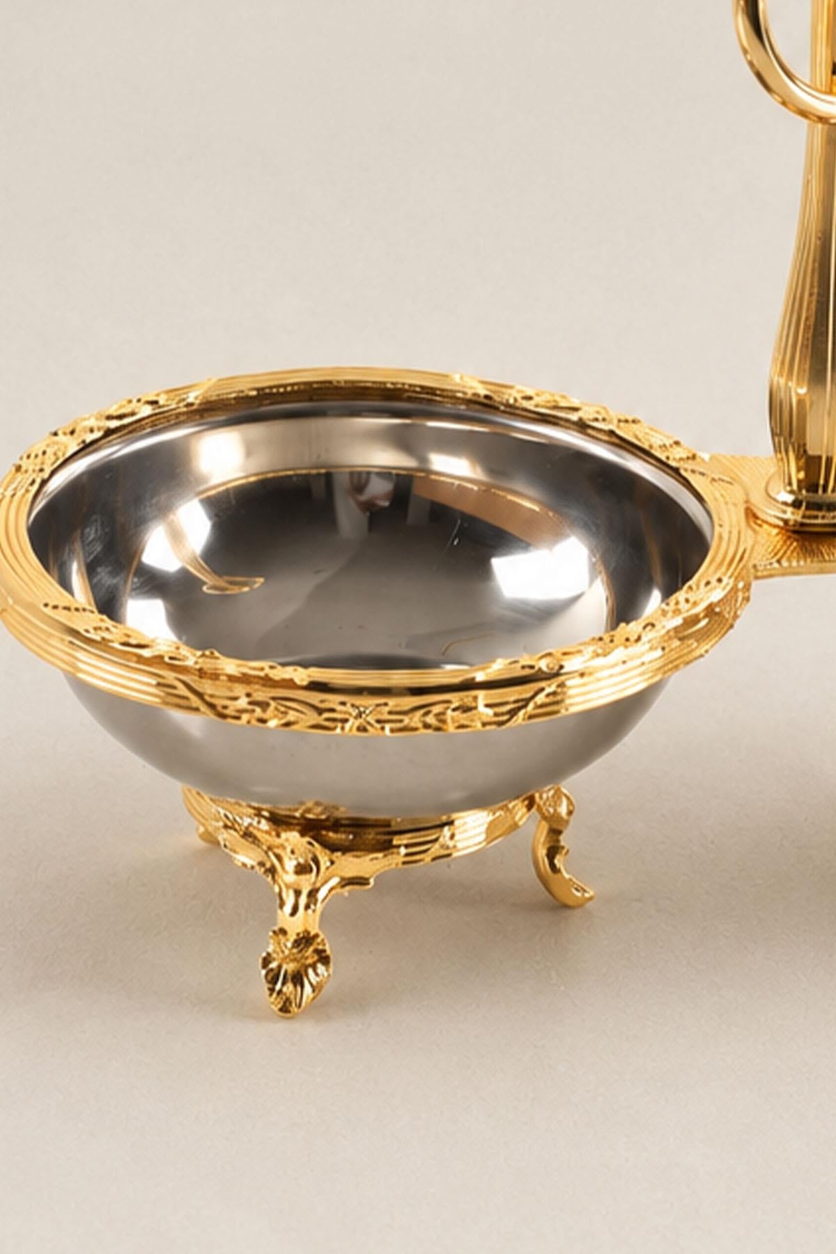 Kessa Gold Ətraflı 2 Parçalı Qəlyanaltı Qabı