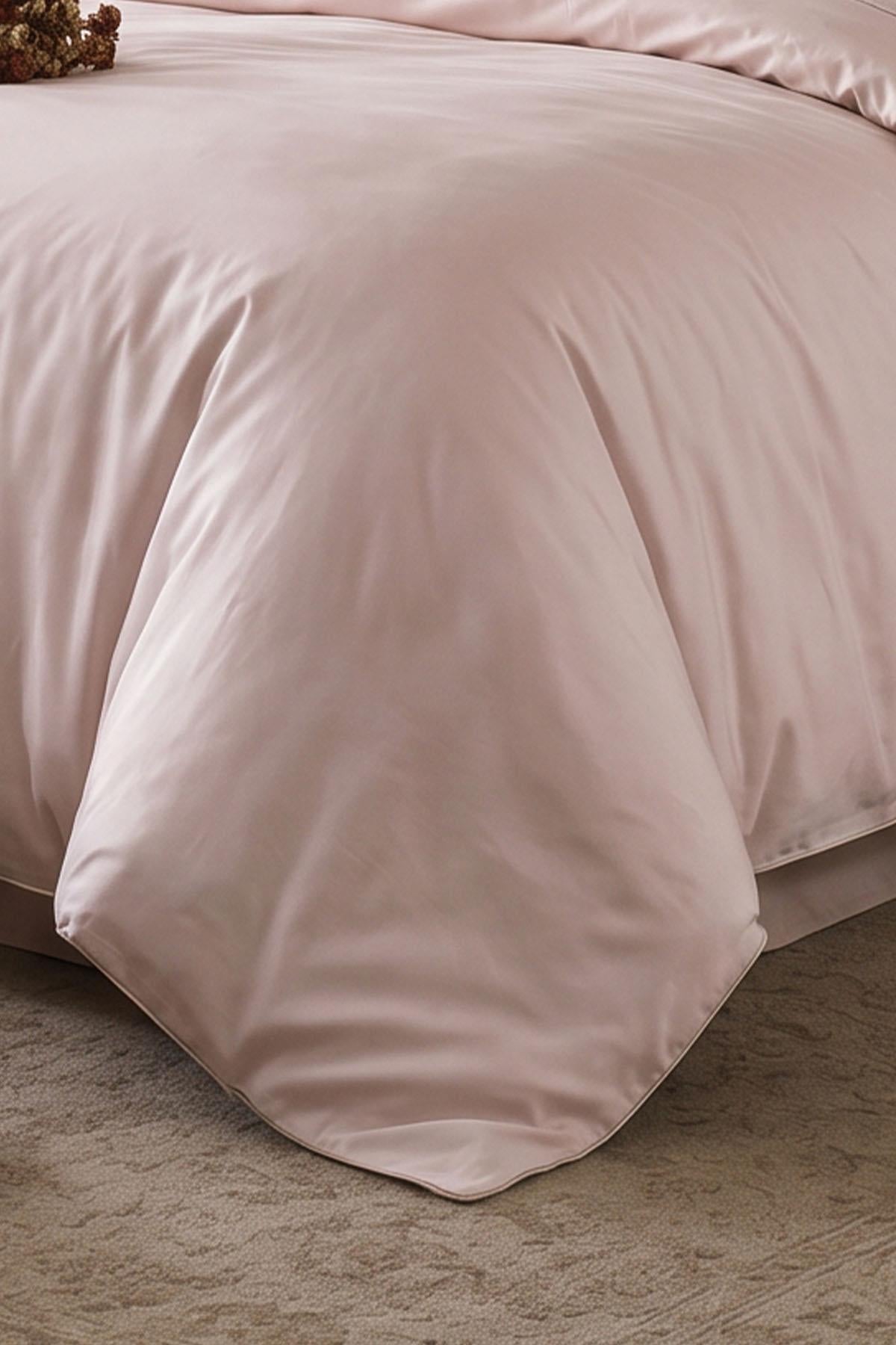 Alix Biyeli Pamuk Saten Super King Size 6 Parça Nevresim Takımı
