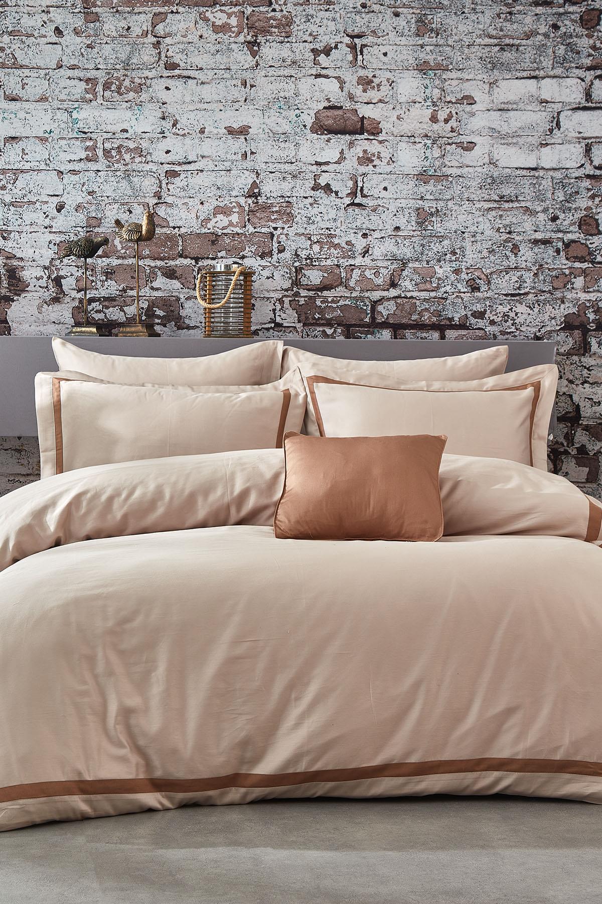Carisma Biyeli Pamuk Saten King Size 7 Parça Nevresim Takımı