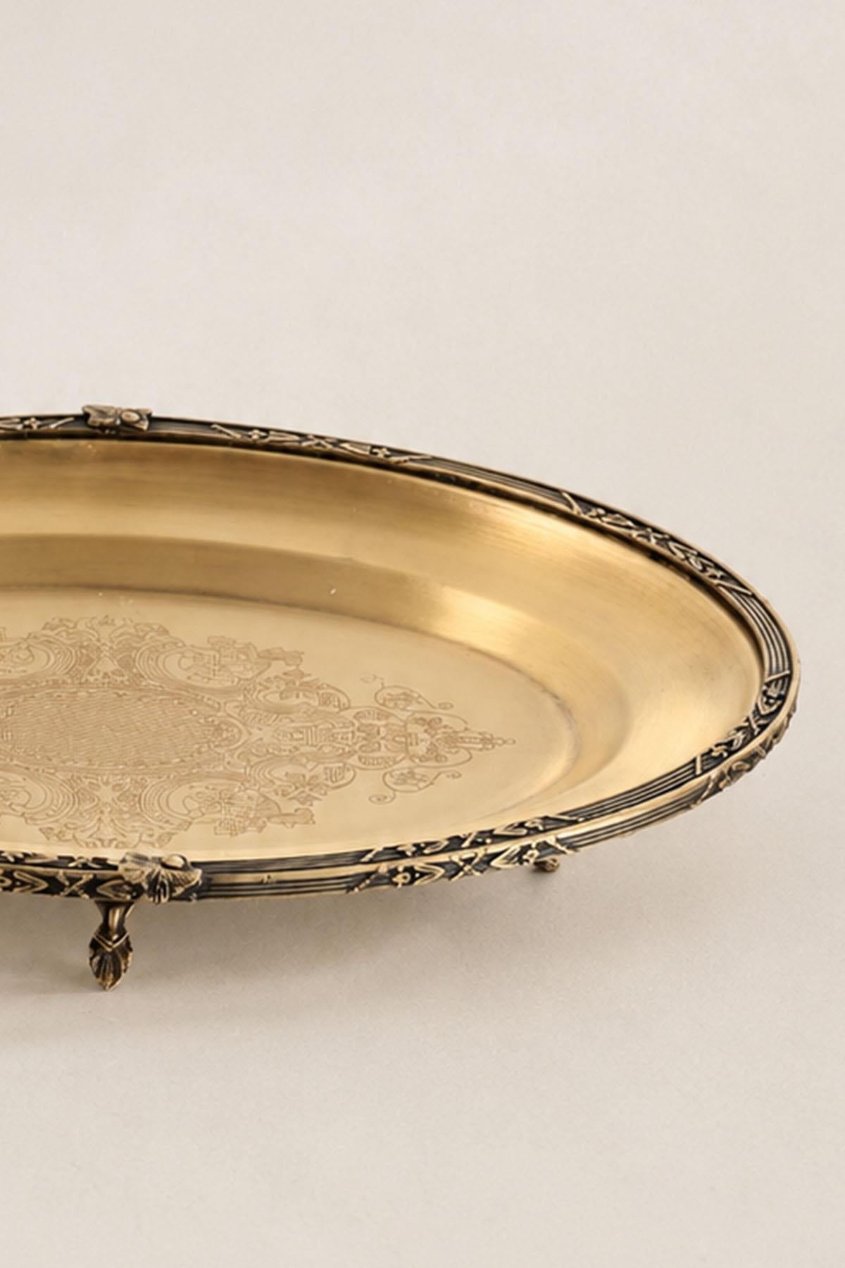 Kessa Antique Detail Oval Servis Qabı (38 sm)