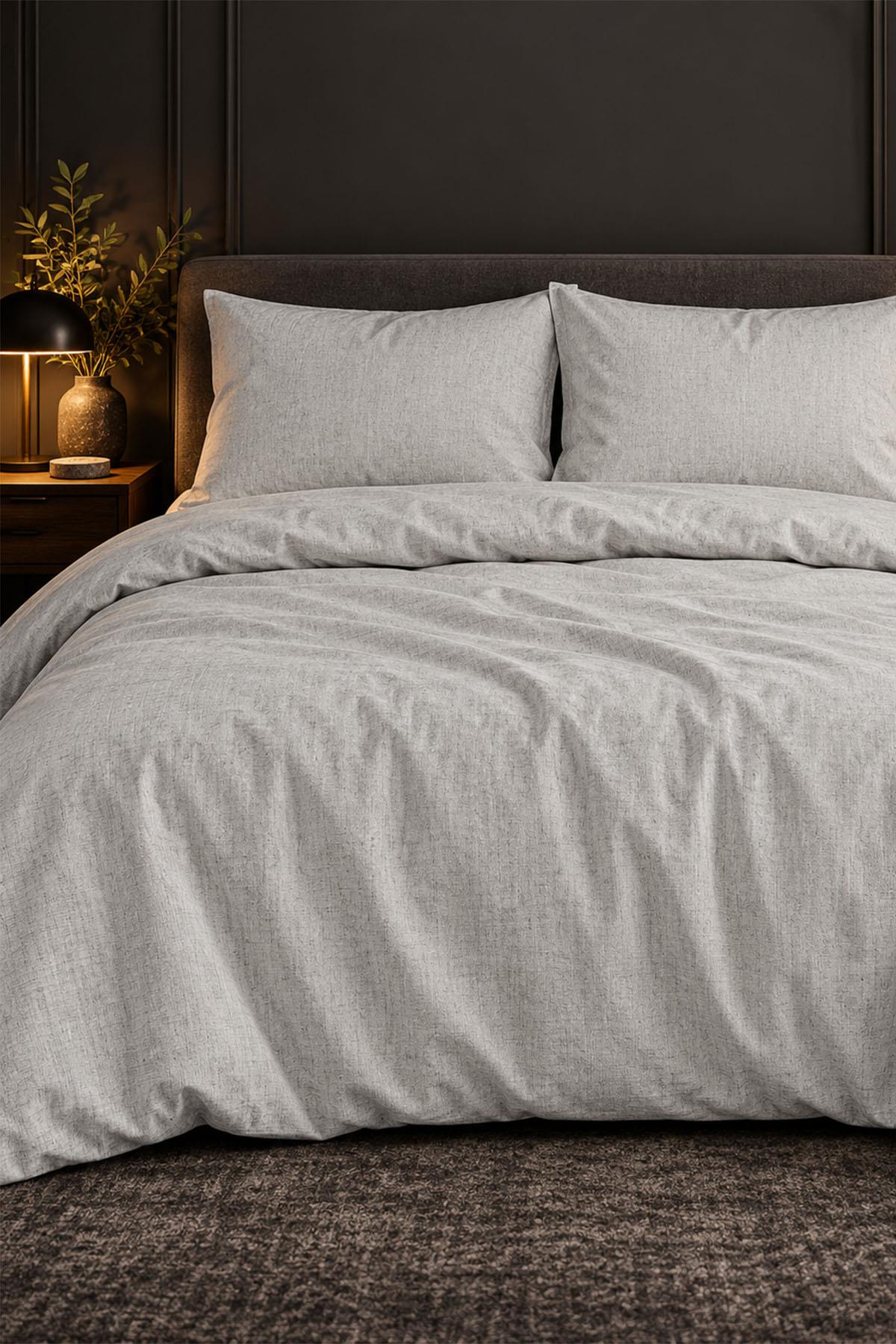 Lino %100 Pamuk Çift Kişilik 3 Parça Nevresim Set