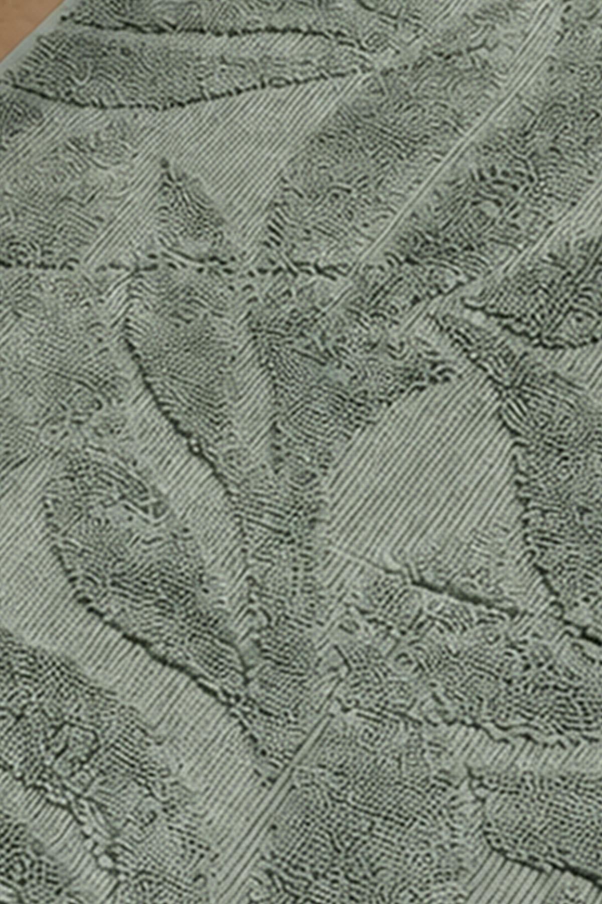 Adaçayı yarpağı naxışlı ayaq dəsmalı (50 x 80 sm)
