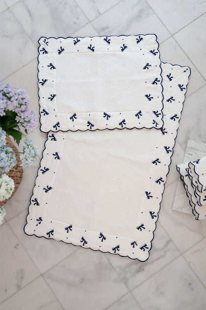 Serena Fiyonk Nakışlı 2'li Paspas Set (60 x 100 cm)